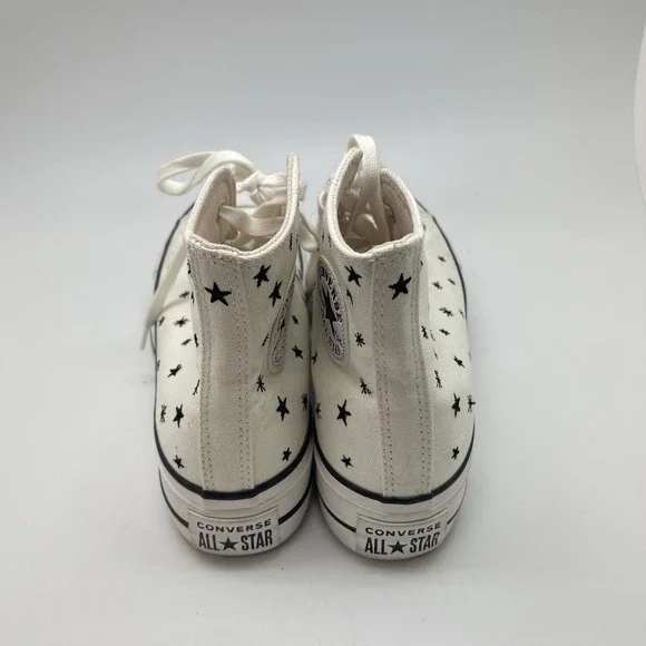 Converse Sneakers Womens 8 Chuck Taylor Crystal Stars Platform Hi A03724C‎ Shoes - Picture 4 of 11